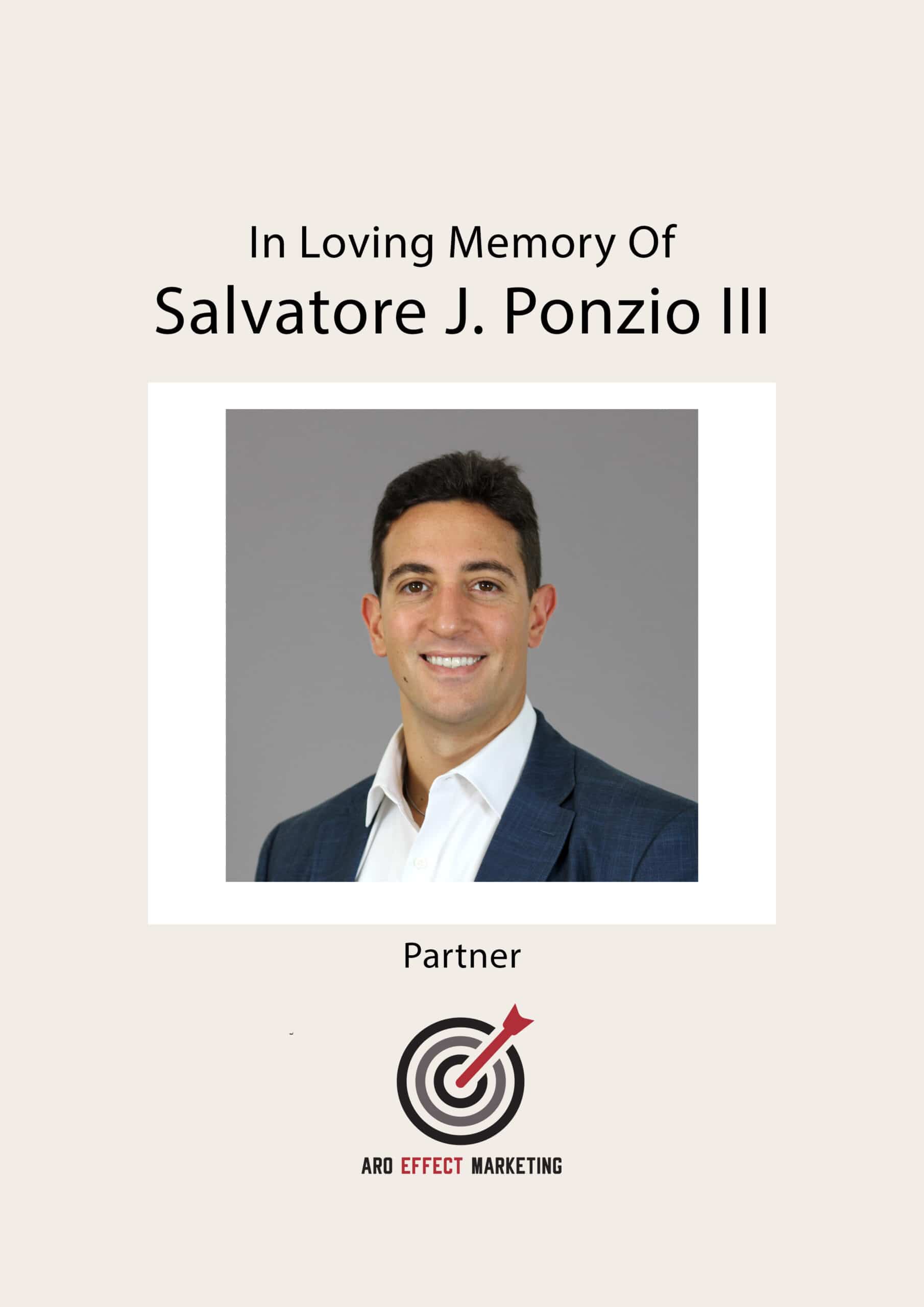 In Memory Of Salvatore J. Ponzio III